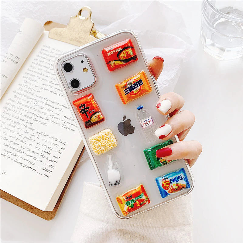 Kawaii Snacks Phone Case for iPhone