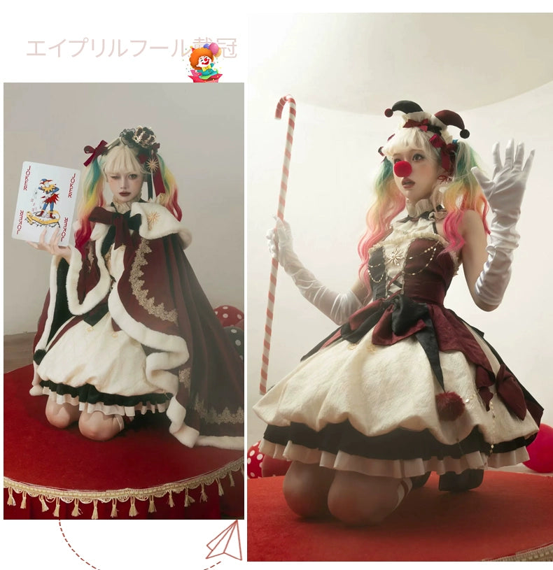 Pre-Order-Lolita original design fool's coronation Lolita genuine JSK daily cute lightweight lolita dress one-piece dress #PN-5013