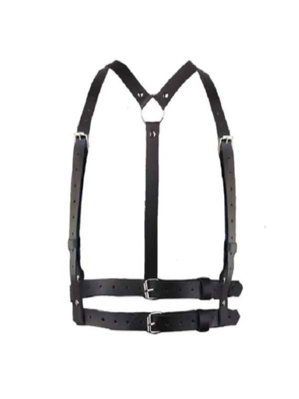 Punk Faux Leather Rings Harness Belts