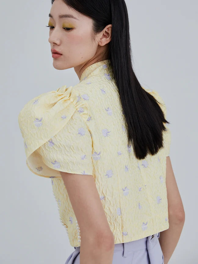 New Chinese Blouse Bow Tie- Outfit Inspo