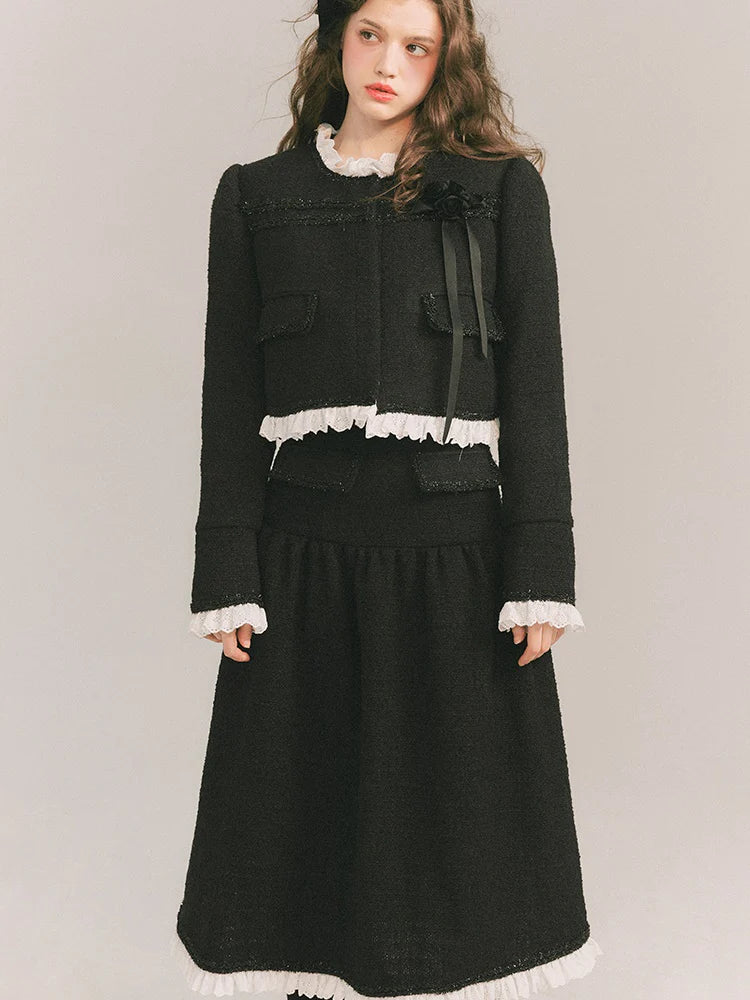 Wool Small Fragrant Jacket & Skirt