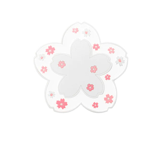 Kawaii Sakura Flowers Cup Mat