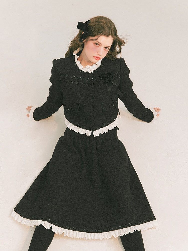 Wool Small Fragrant Jacket & Skirt