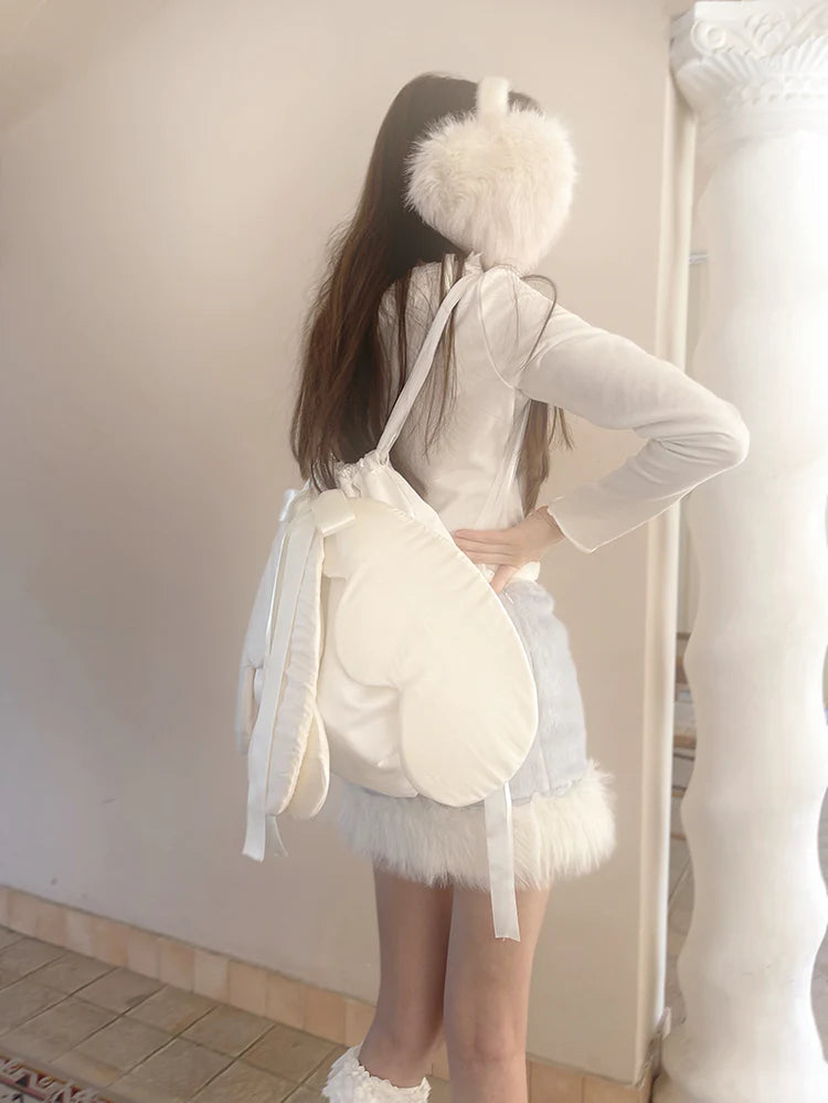 Angel Moth Wings Bow Cute Backpack- Outfit Inspo