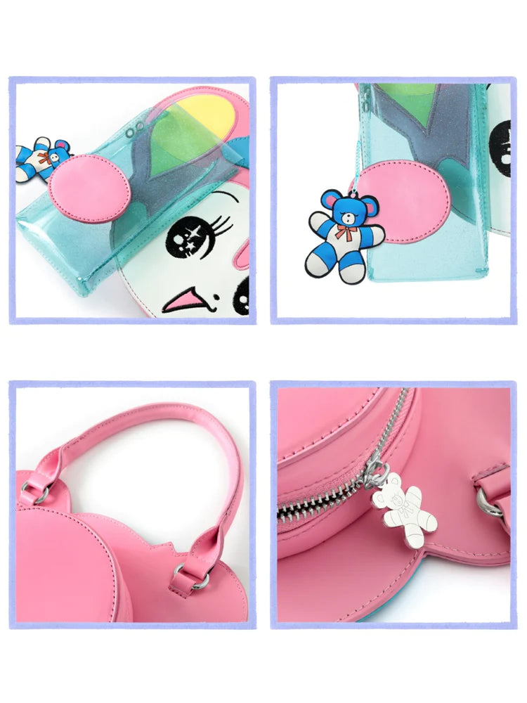 Bear Cartoon PVC Mobile Phone Handbag