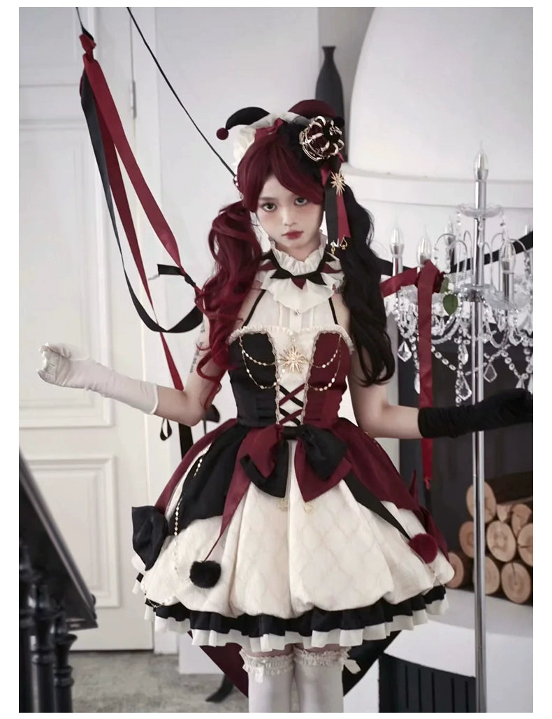 Pre-Order-Lolita original design fool's coronation Lolita genuine JSK daily cute lightweight lolita dress one-piece dress #PN-5013