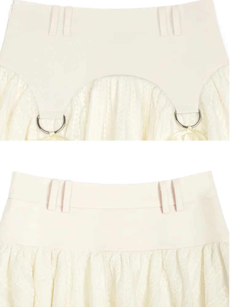 Strappy Short Cake Skirt