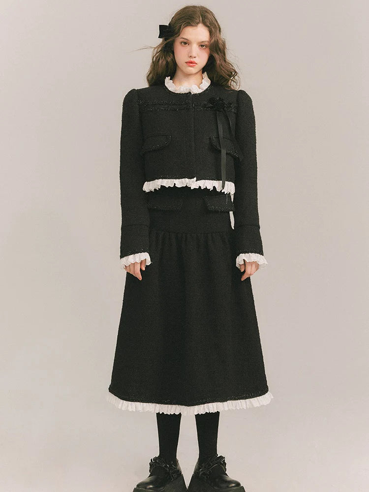 Wool Small Fragrant Jacket & Skirt