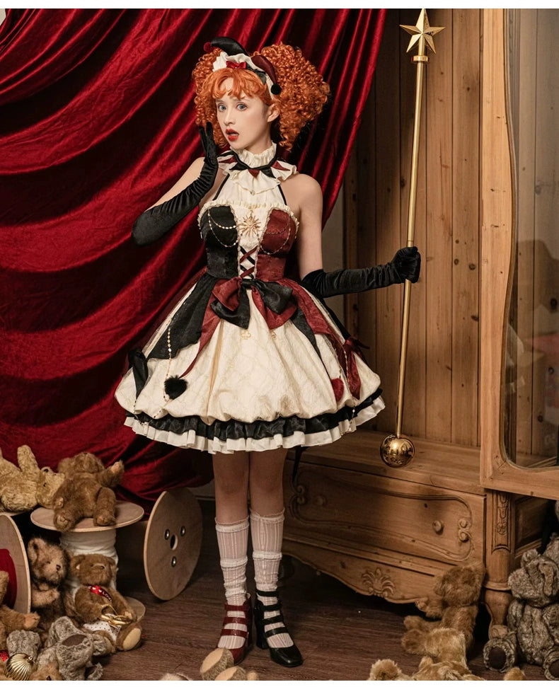 Pre-Order-Lolita original design fool's coronation Lolita genuine JSK daily cute lightweight lolita dress one-piece dress #PN-5013