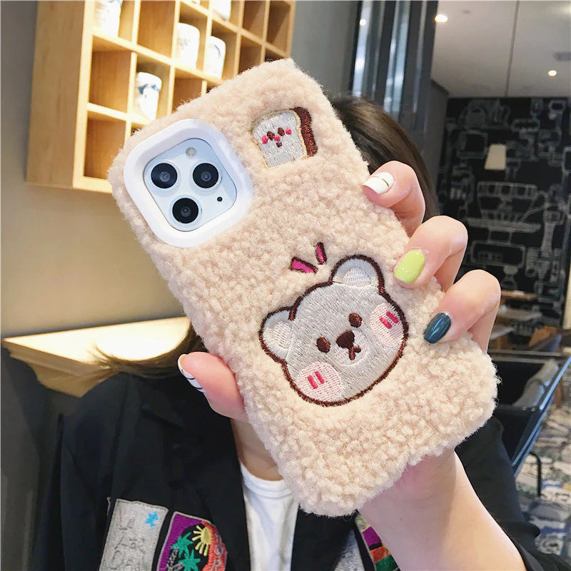 Lovely Bear and Rabbit Phone Case for iPhone