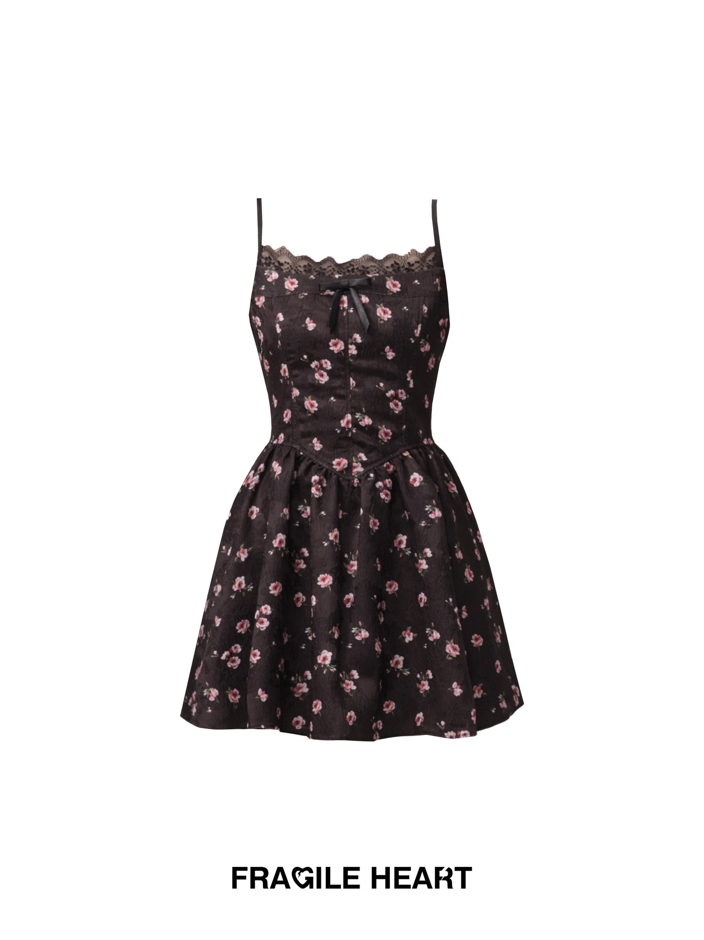 Dropping Rose Garden" - Exquisite floral dress, exuding a romantic and elegant atmosphere, perfect for a charming date.