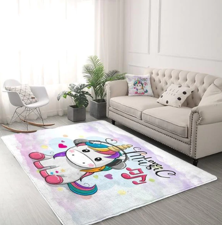 Magical Steps:  Enchanting Colorful Unicorn Mat Collection