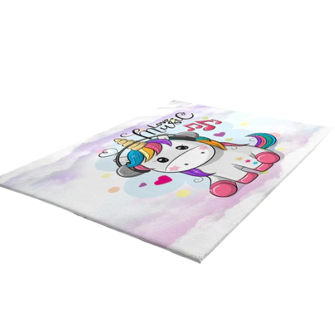 Magical Steps:  Enchanting Colorful Unicorn Mat Collection