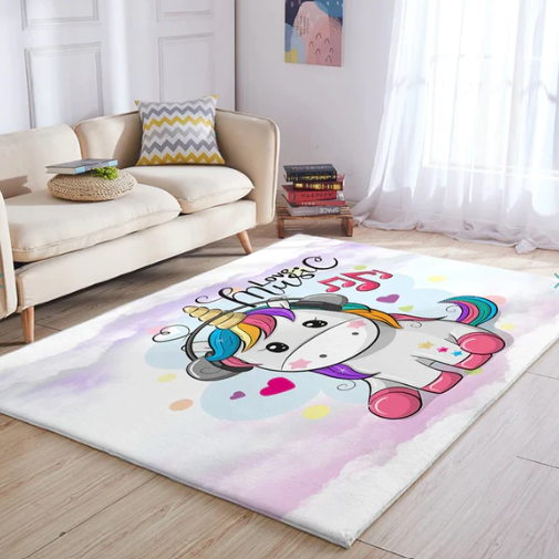 Magical Steps:  Enchanting Colorful Unicorn Mat Collection