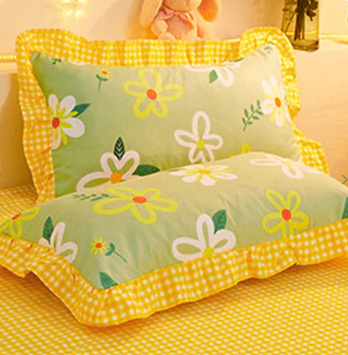 Yellow Floral Bedding Set Collection with Bed Sheet