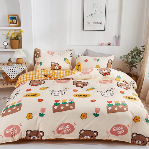 Adorable Bunny Print Bedding Set