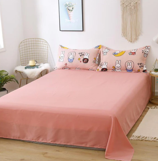 Adorable Bunny Print Bedding Set