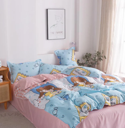 Notebook Girl Bedding Set