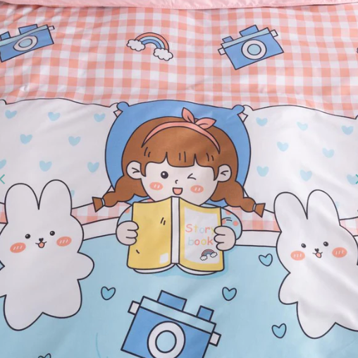 Notebook Girl Bedding Set