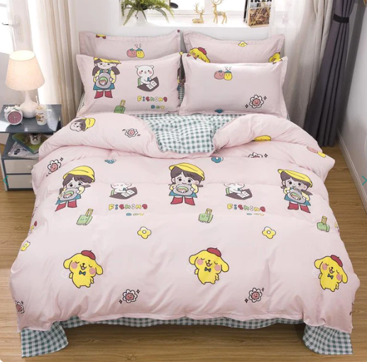 Girl on a Fishing Day Out Bedding Set