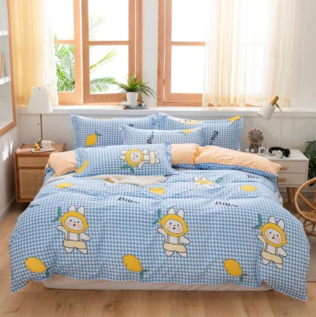 Lemon Hat Girl Bedding Set