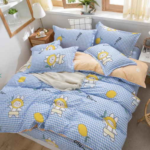 Lemon Hat Girl Bedding Set