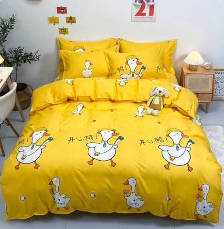 Sora the Swan Yellow Bedding Set