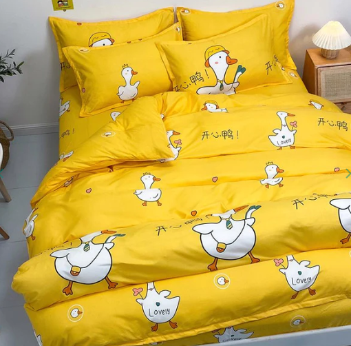 Sora the Swan Yellow Bedding Set