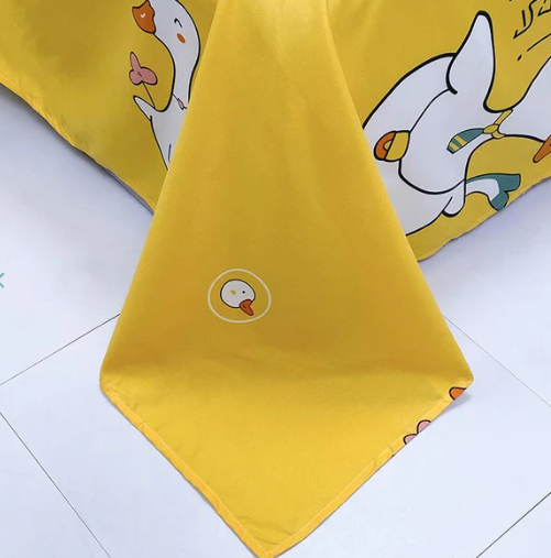 Sora the Swan Yellow Bedding Set