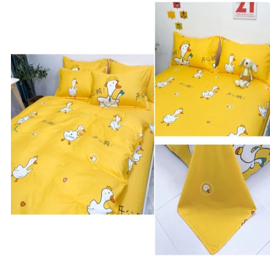 Sora the Swan Yellow Bedding Set