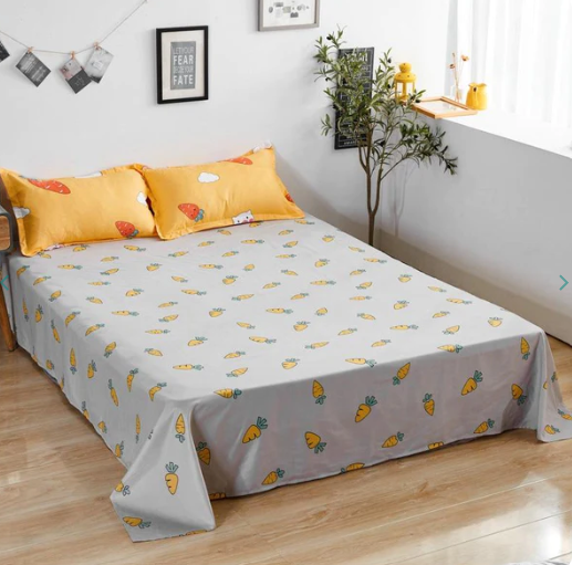 Happy Everyday Cute Bunny and Sweet Carrot Bedding Set