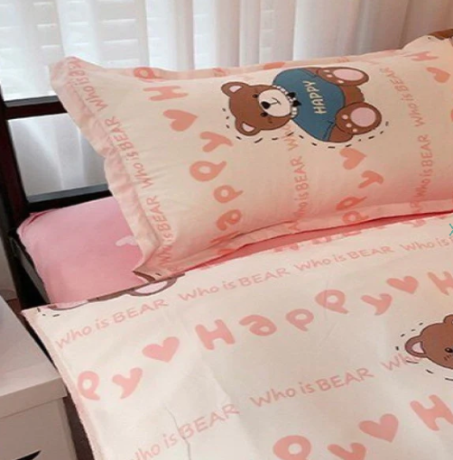 Bunny Loves Japanese Strawberries Bedding Set