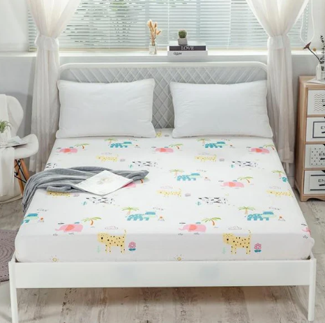 Baby Safari Cotton Fitted Bedsheet