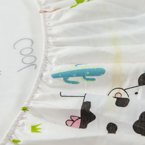 Baby Safari Cotton Fitted Bedsheet