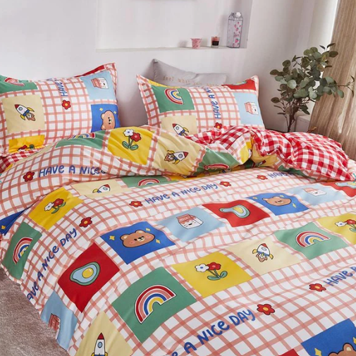 Cute Colorful Rainbow Bedding Set