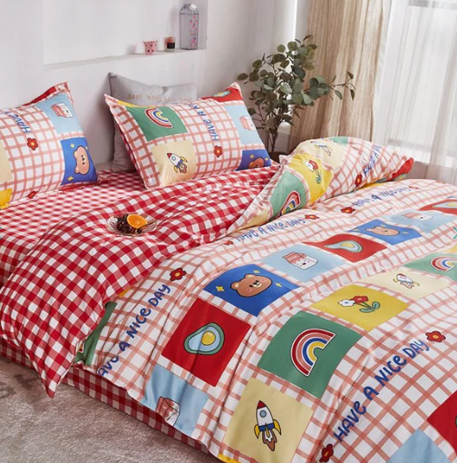 Cute Colorful Rainbow Bedding Set