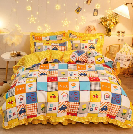 Mosaic Buildings Bedding Set