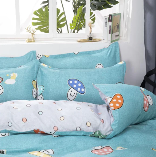 Kawaiies Cute Mushrooms Bedding Set