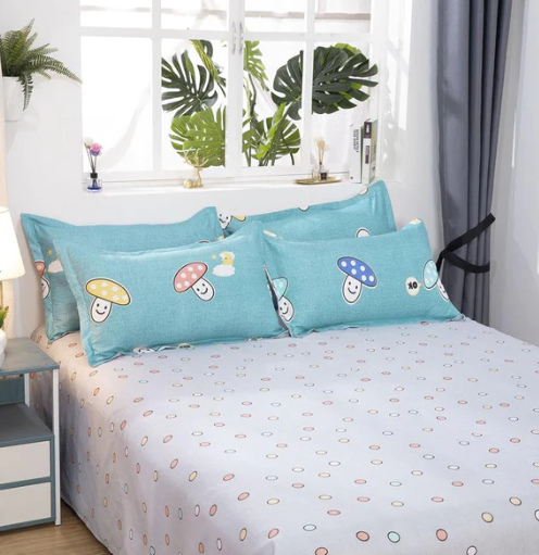 Kawaiies Cute Mushrooms Bedding Set