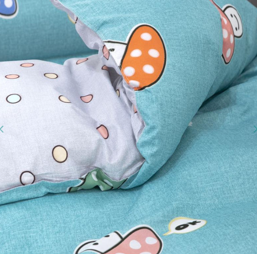 Kawaiies Cute Mushrooms Bedding Set