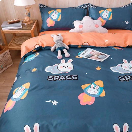 Bunny Space Adventures Bedding Set