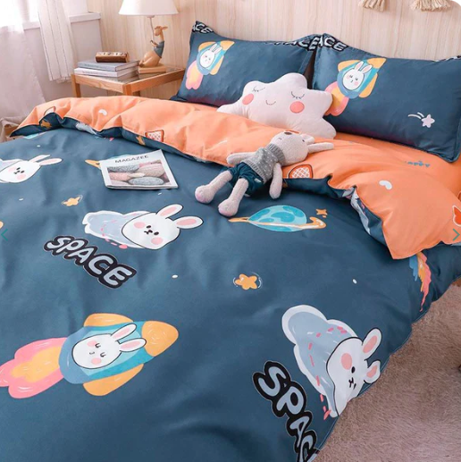 Bunny Space Adventures Bedding Set