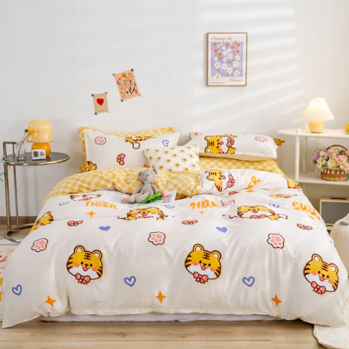 Kawaii Animal Bunny Tiger Star Bedding Sets