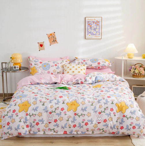 Kawaii Animal Bunny Tiger Star Bedding Sets