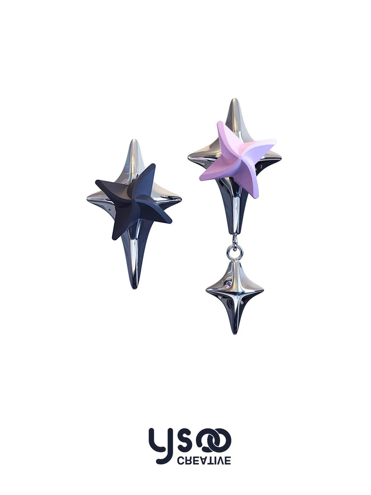 Star Cool Pierced Earrings