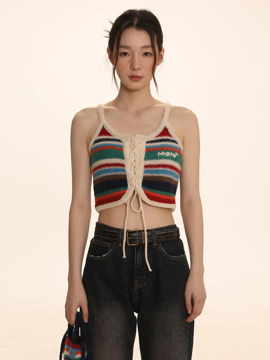 Striped Knitted Camisole