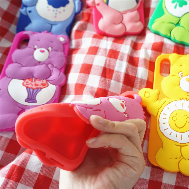 Kawaii Bear Phone Case for iPhone