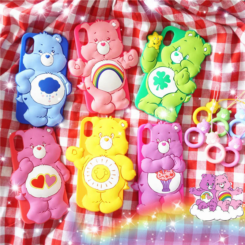 Kawaii Bear Phone Case for iPhone