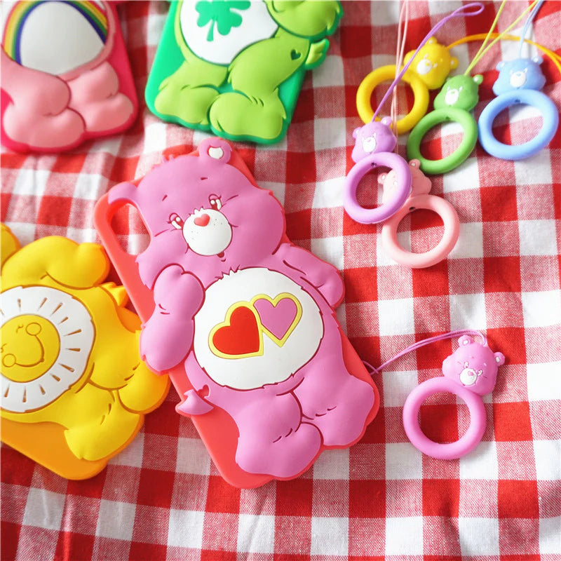 Kawaii Bear Phone Case for iPhone