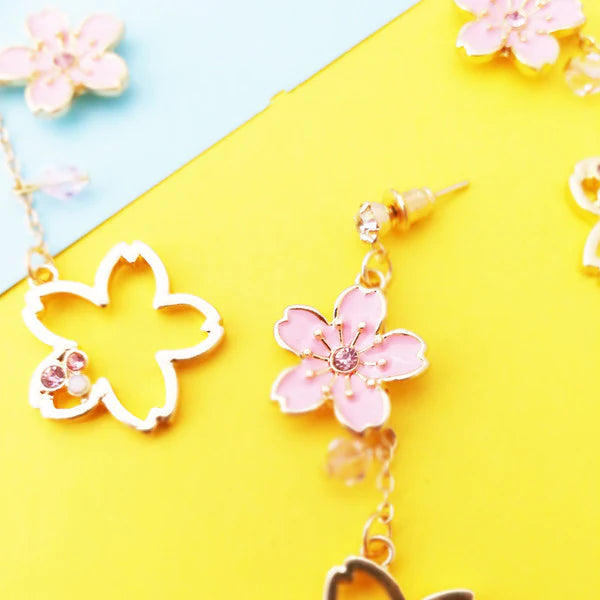 Fashion Sakura Earrings/Clips